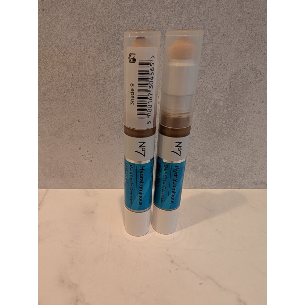 No7 HydraLuminous Dark Circle Concealer Shade 9 Deep Neutral 2-Pack 3ml Each